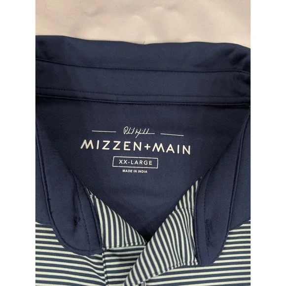 Mizzen + Main Phil Mickelson Men XXL Shirt Polo  Performance Classic Fit Golf - Picture 4 of 7
